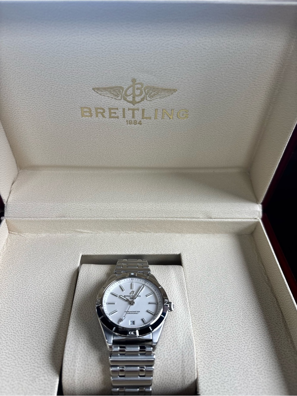 Breitling Ladies Watch - Silver & White Dial- Victoria Beckham Edition